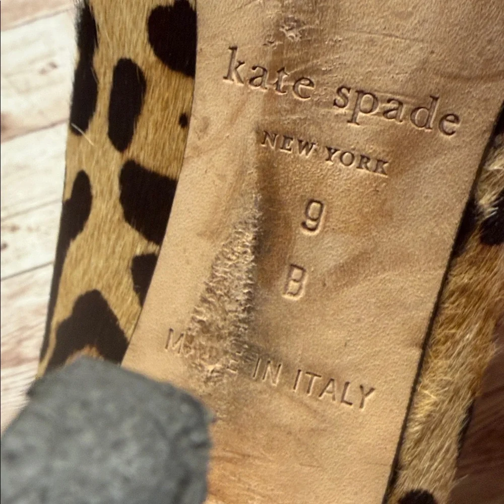 Kate Spade Leopard Print Heels Size 9B